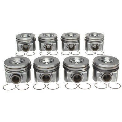 Piston Set w/Rings Ford 6.4L Diesel 8pk