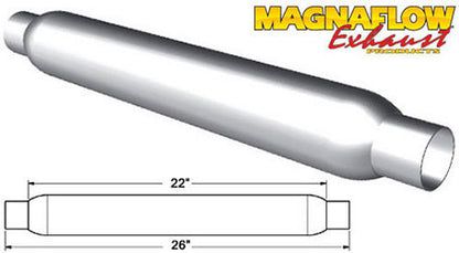 Glass Pack Muffler 2in Aluminized Medium