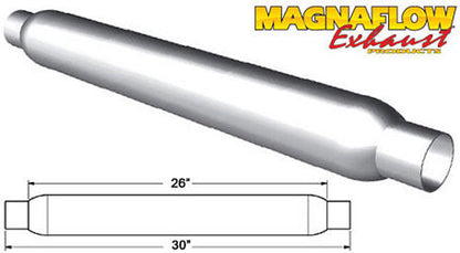 Glass Pack Muffler 2in Aluminized Large