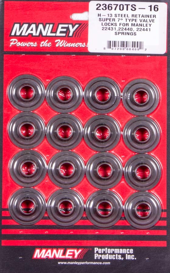 Super 7 H-13 Lwt Valve Spring Retainers