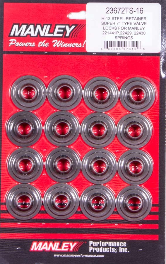 Super 7 H-13 Lwt Valve Spring Retainers