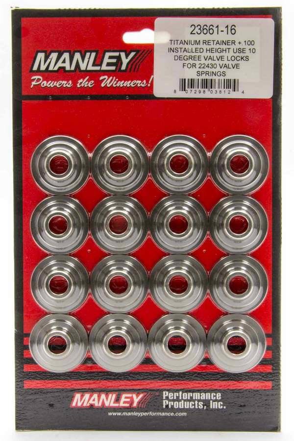 10 Degree Titanium Valve Spring Retainers +.100