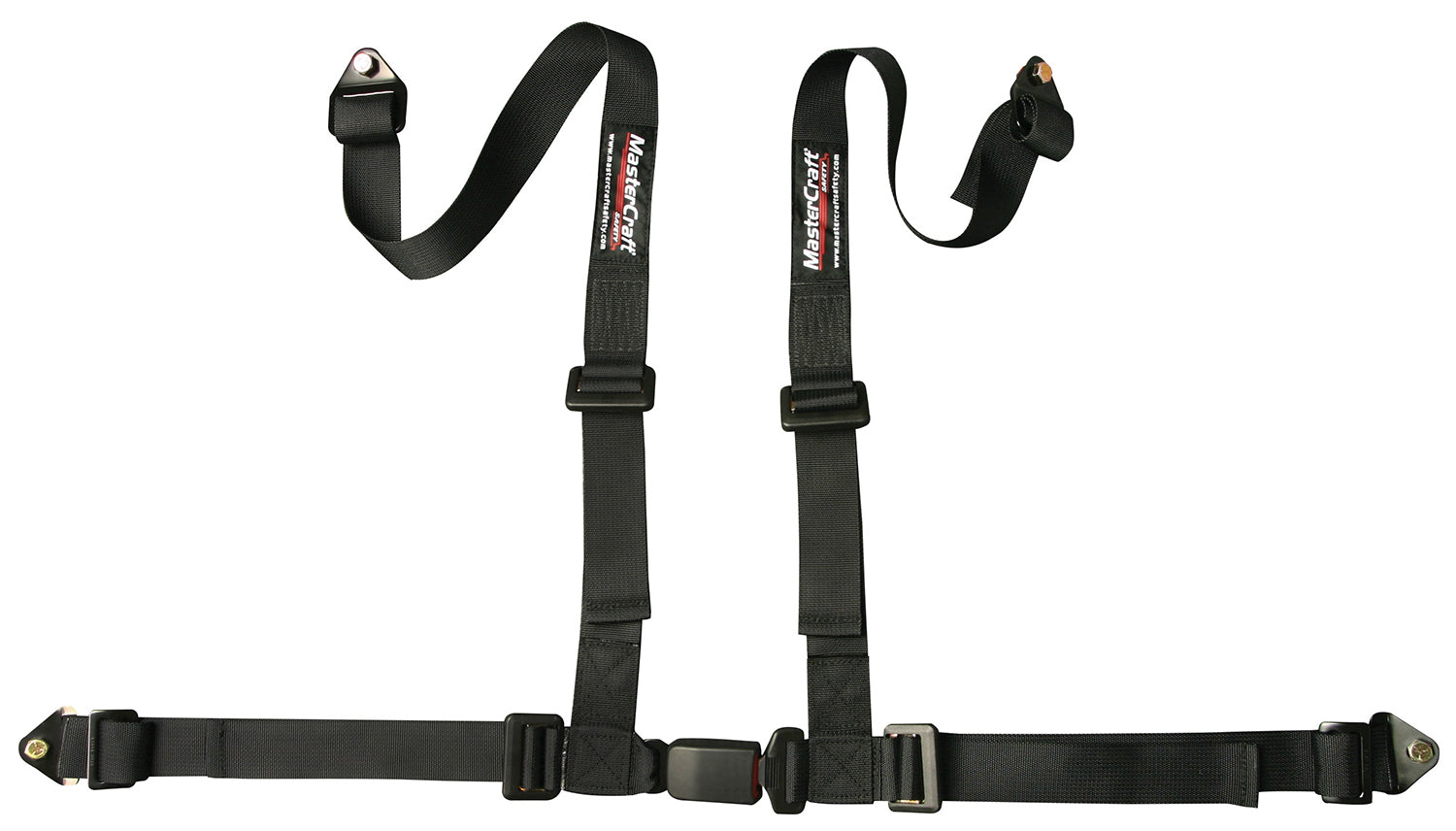 Seat Belt Restraint 2in 4 Point Bolt In Black