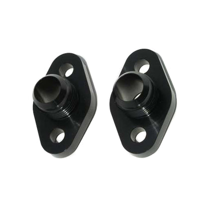 SBC #12 Water Pump Port Adapters - Black 2pk