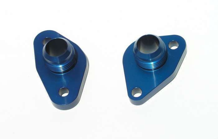 SBF #12 Water Pump Port Adapters - Blue 2pk