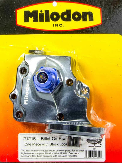 Billet Oil Pump Cover & Filter Boss - Wedge