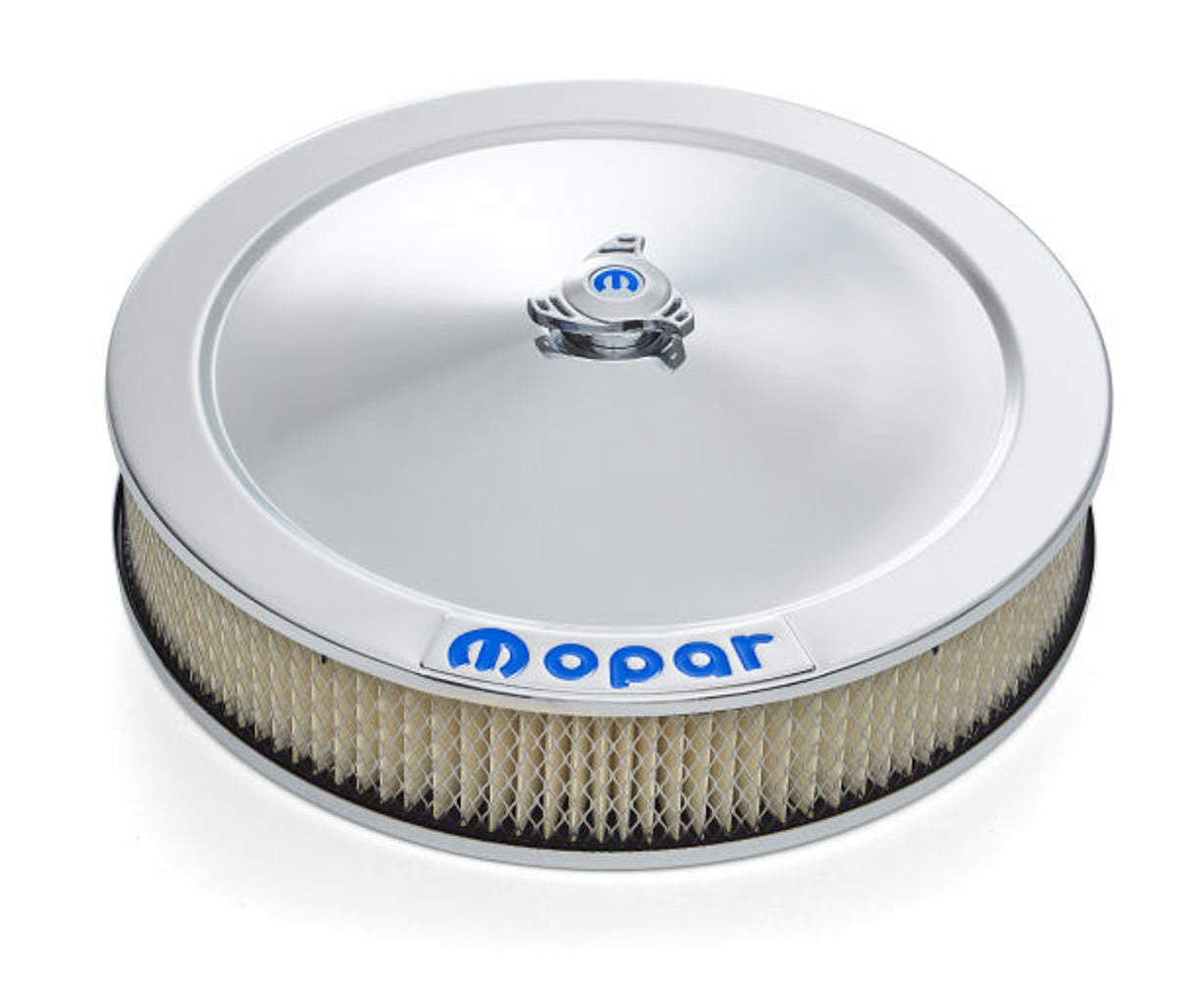 14in Air Cleaner Blue MO PAR Emblem Chrome