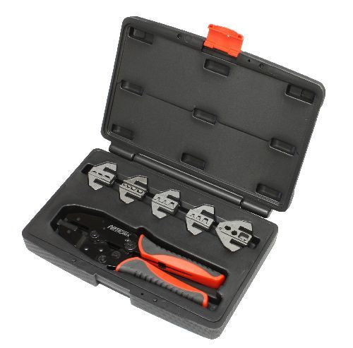 Ratchet Crimp Tool Kit 6-Piece Quick Change Kit