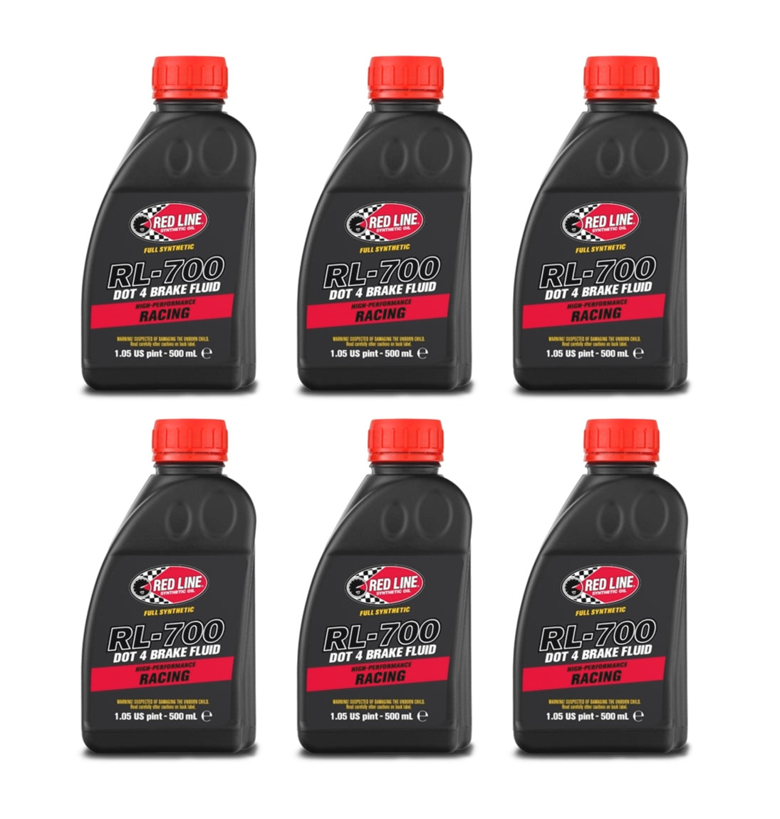 RL700 Brake Fluid Racing 500ml DOT4 Case 6x500ml