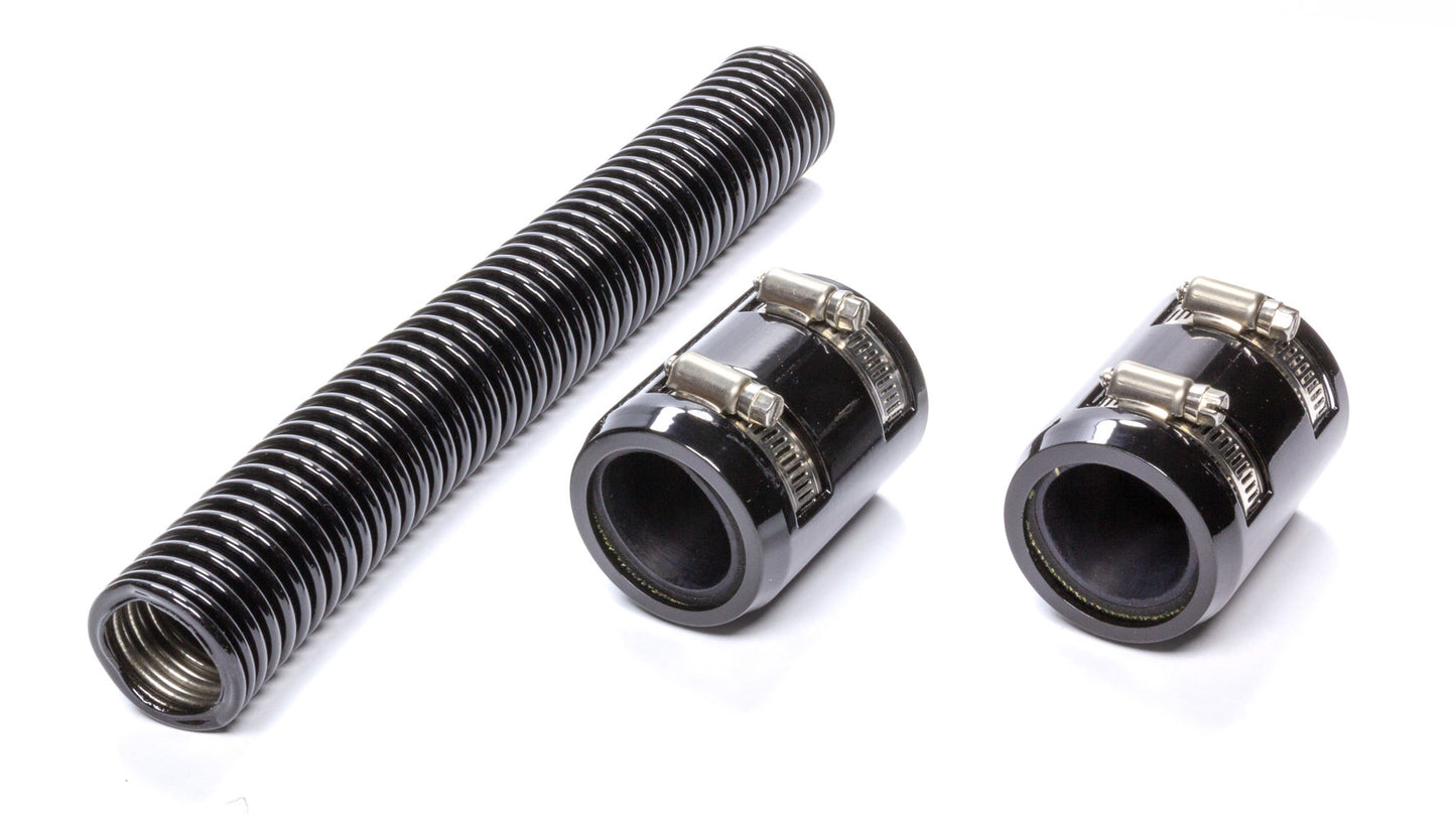 Black 24in Stainless Radiator Hose Kit