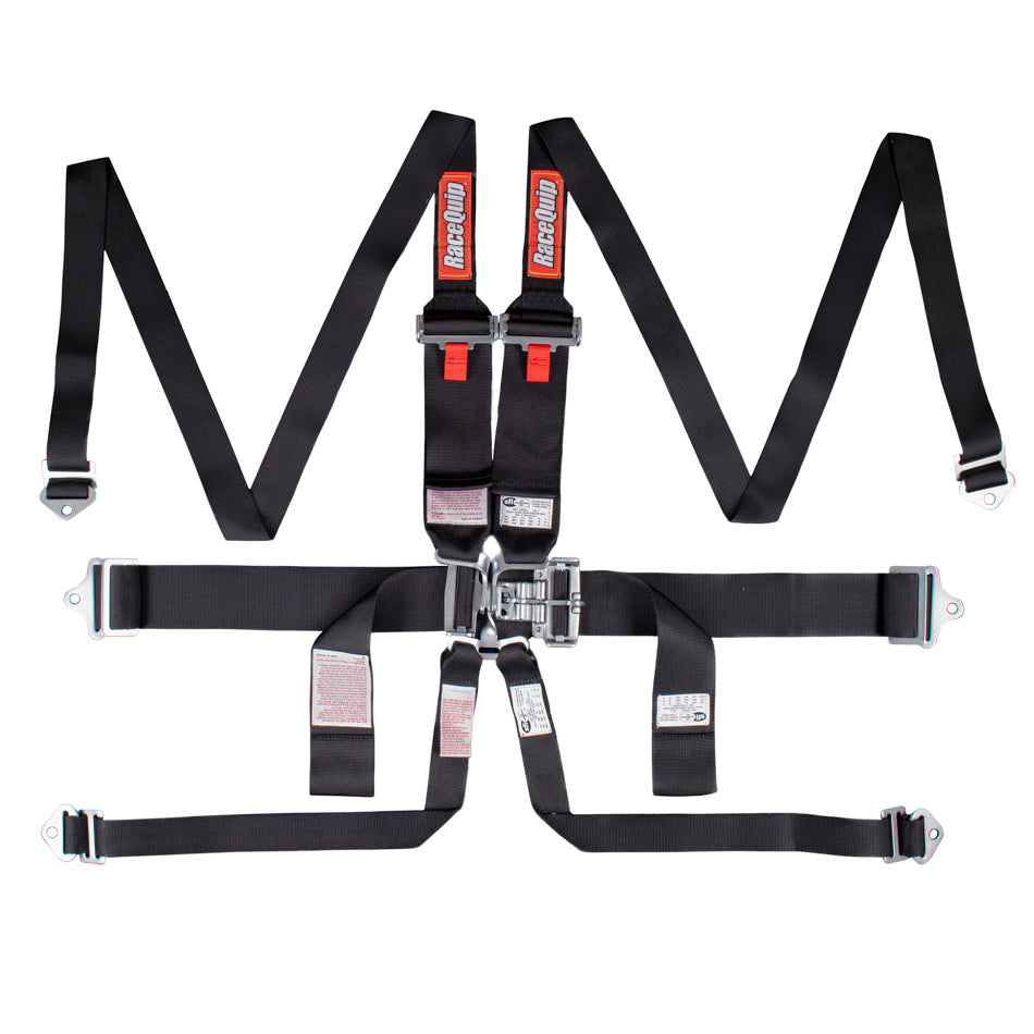 6pt Harness Set L&L HNR Black SFI