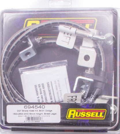 S/S Brake Line Kit 94-99 Dodge 4WD