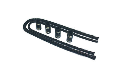 Heater Hose Kit 44in Wi th Aluminum Caps Black