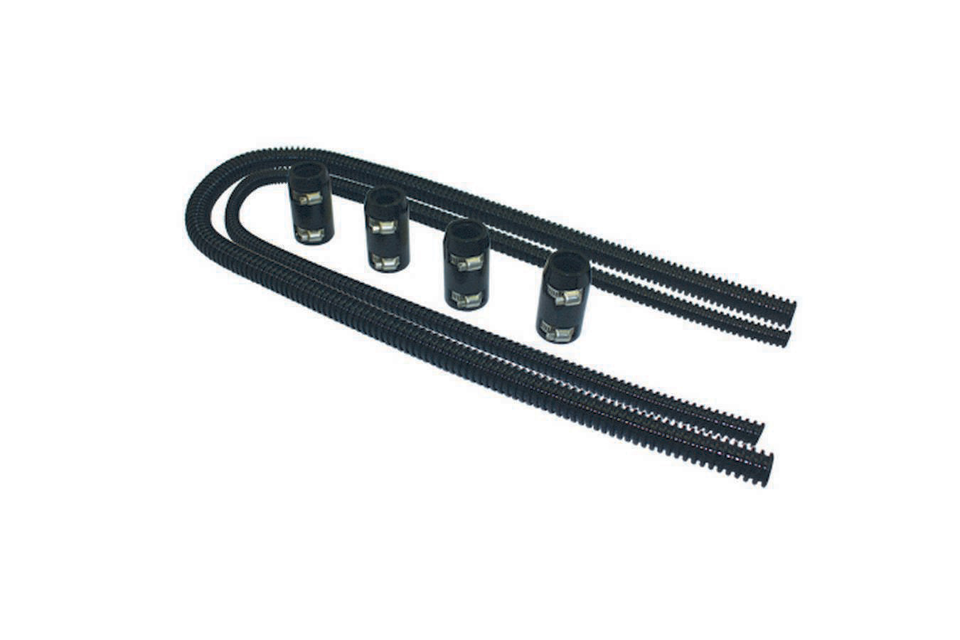 Heater Hose Kit 44in Wi th Aluminum Caps Black