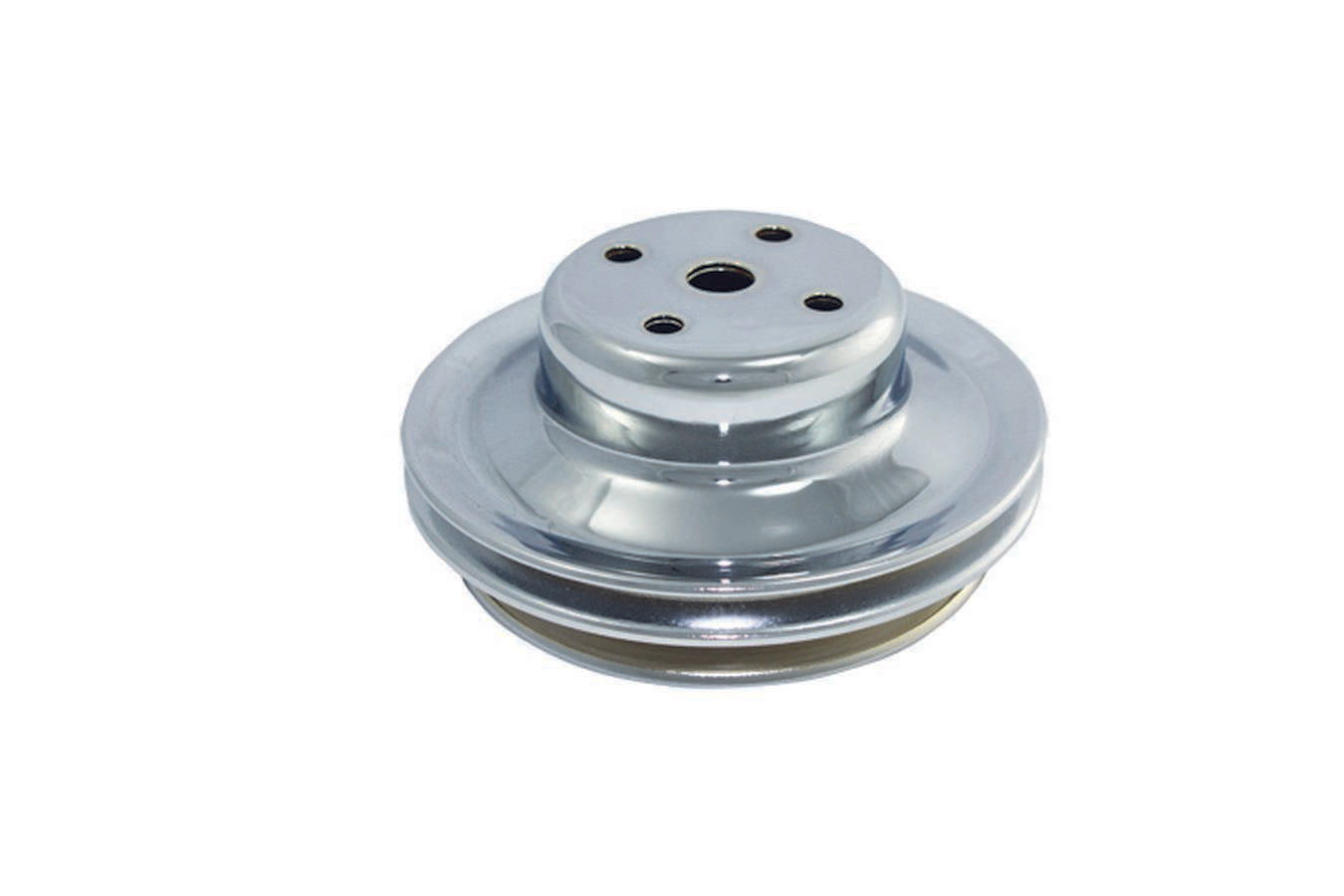 BBC LWP 2 Groove Water Pump Pulley Chrome