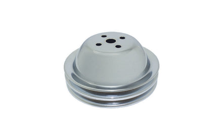 BBC SWP 2 Groove Water Pump Pulley Chrome