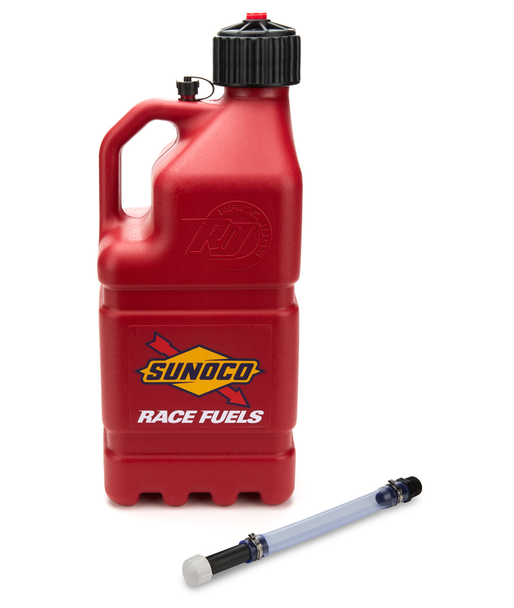 Red Sunoco Race Jug GEN 3 w/Filler Hose