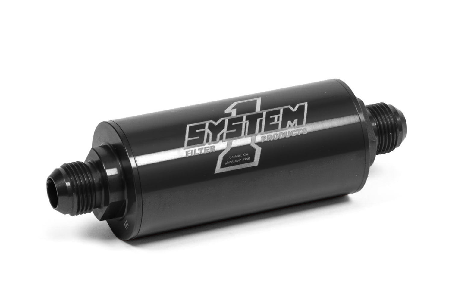 Inline Fuel Filter - #10 Billet - Black