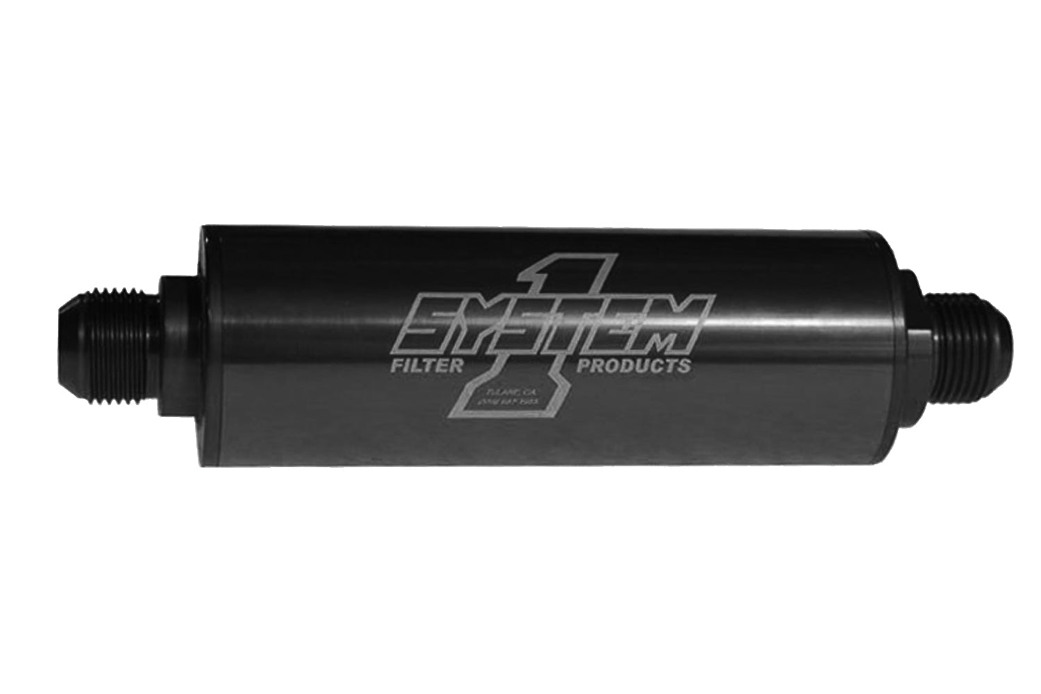 Inline Fuel Filter - #8 Billet - Black