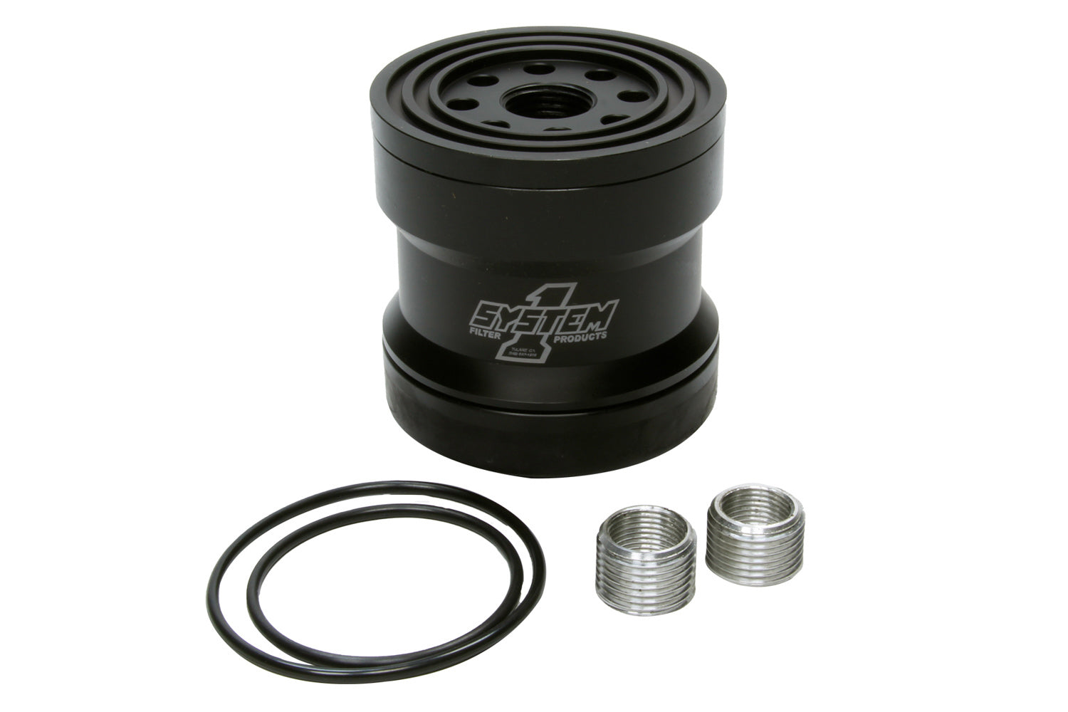 Billet Oil Filter w/Blt Cap 45 Micron - Black