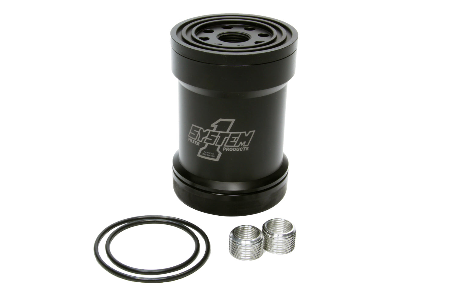 Billet Oil Filter w/Blt Cap 45 Micron - Black