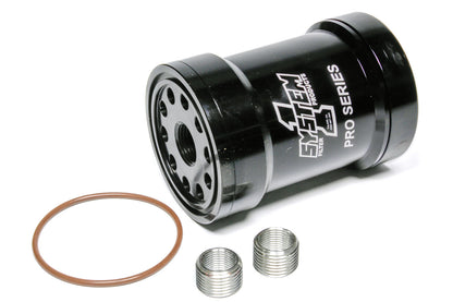 Billet Oil Filter w/Blt Cap 75 Micron - Black