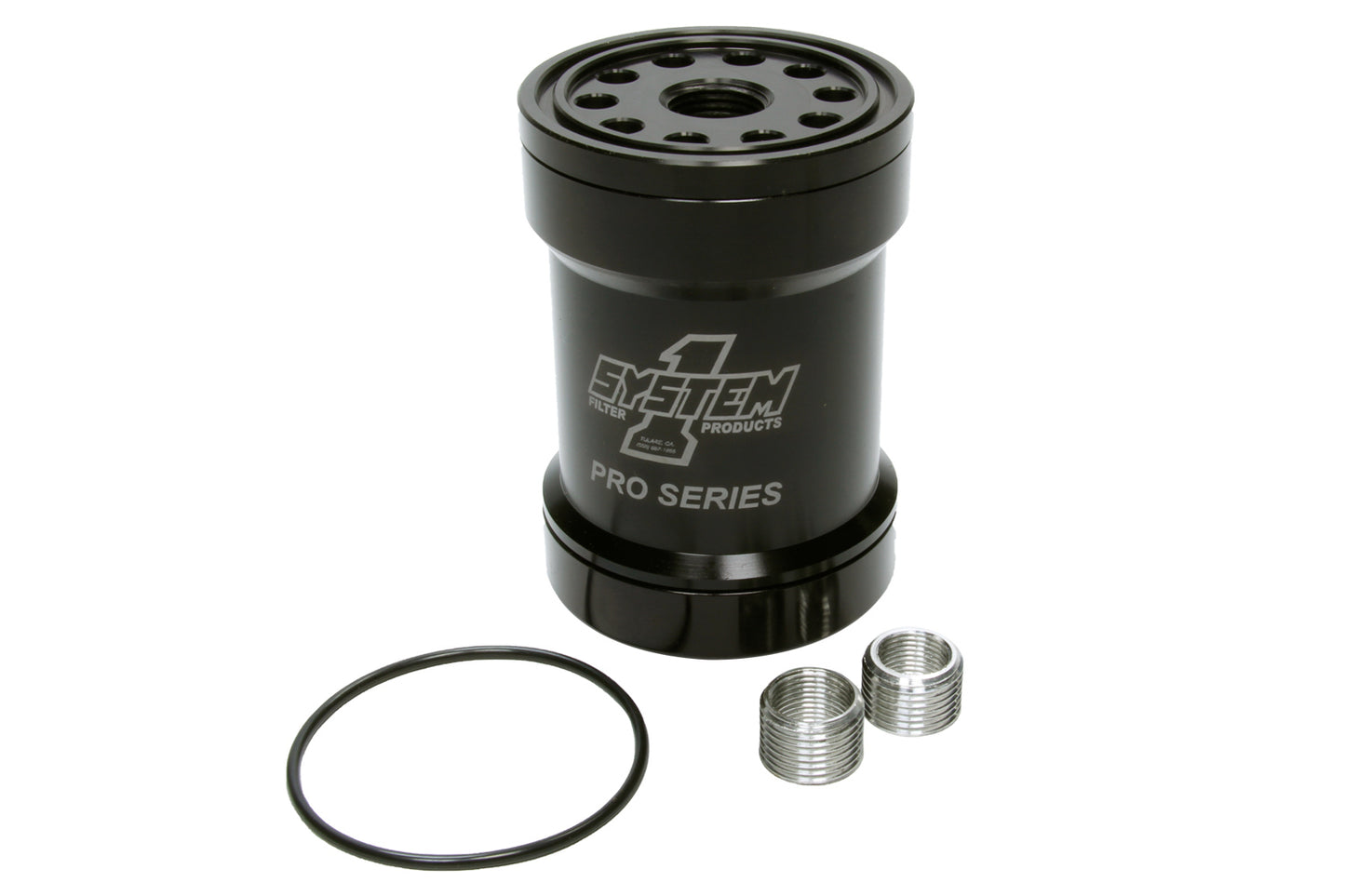 Billet Oil Filter w/Blt Cap 75 Micron - Black