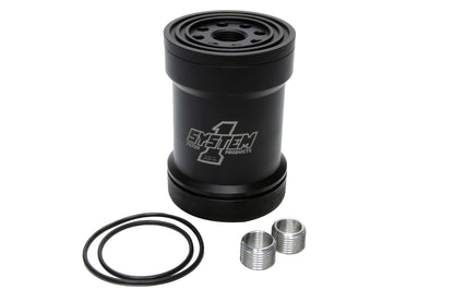 Billet Oil Filter w/Blt Cap 75 Micron - Black