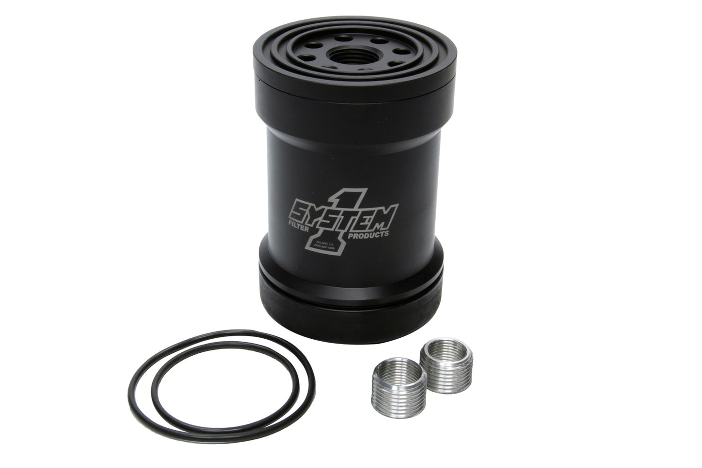 Billet Oil Filter w/Blt Cap 75 Micron - Black