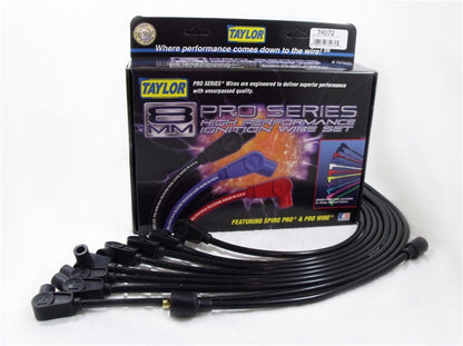 Spiro-Pro Custom 8 Cyl Plug Wire Set Black