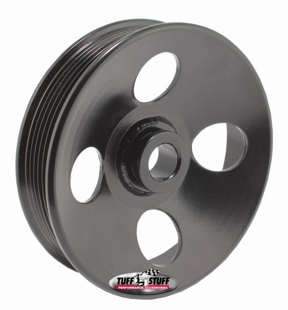 Type II Power Steering Pulley 6 Groove Black