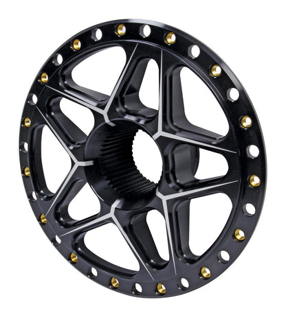 Splined Wheel Center Black