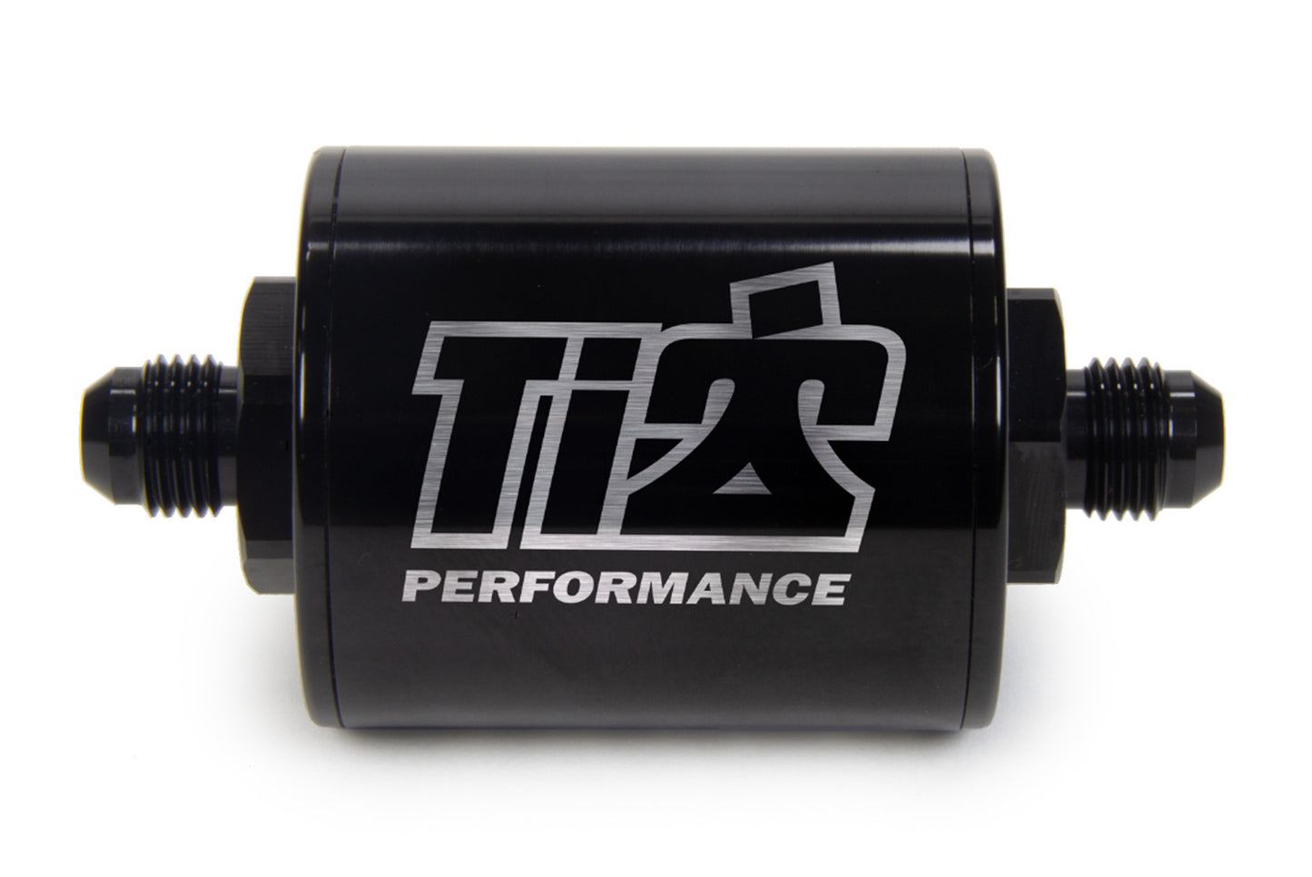 6 AN Fuel Filter Short Style 100 Micron Black