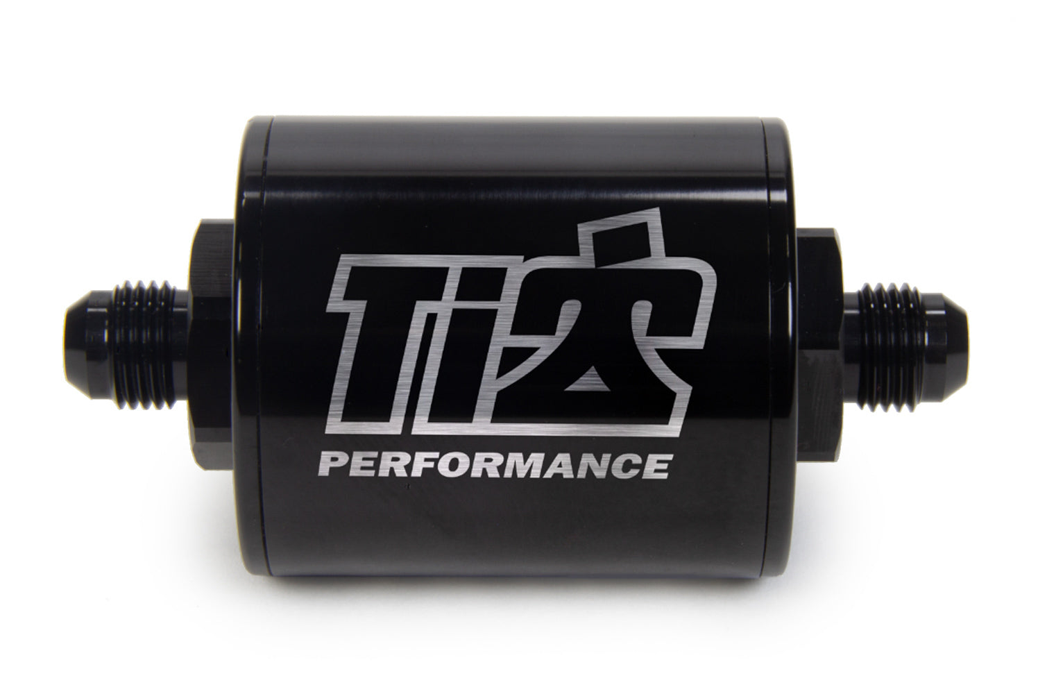 6 AN Fuel Filter Short Style 100 Micron Black