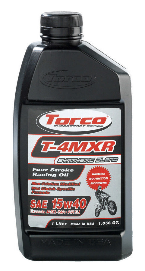 T-4MXR Four Stroke Racin g Oil 15w40-1-Liter Bott