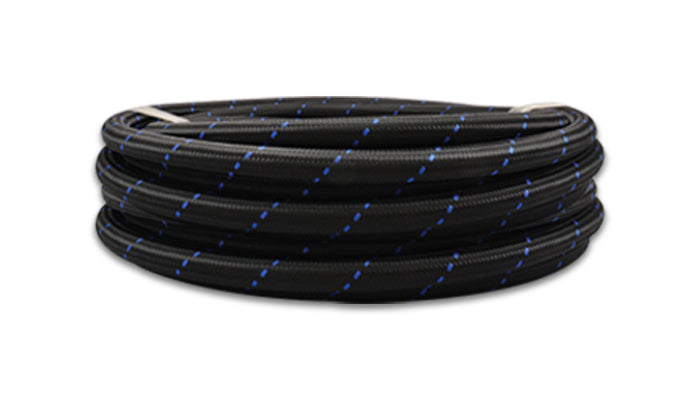 10ft Roll -8 Black Blue Nylon Braided Flex Hose