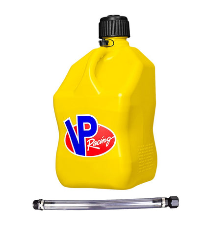 Motorsports Jug 5.5 Gal Yellow Square w/Hose