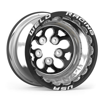 15x12 Blk Alpha-1 Wheel 5x4.750BP 4in BS Blk DBL