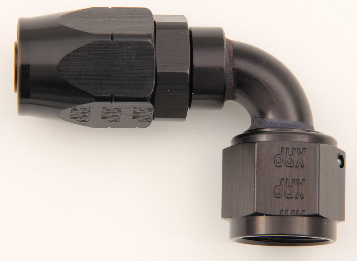 #10 90 Deg Dbl Swivel Hose End Black