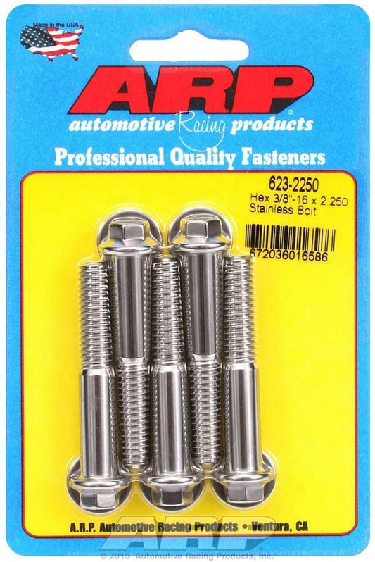 S/S Bolt Kit - 6pt. 5 3/8-16 x 2.250