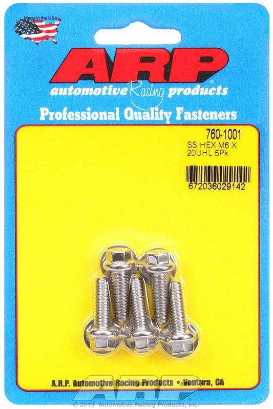 S/S Bolt Kit - 6pt. 5 6mm x 1.00 x 20mm