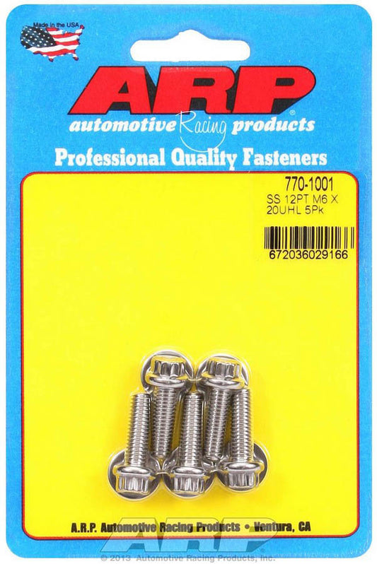 S/S Bolt Kit - 12pt. 5 6mm x 1.00 x 20