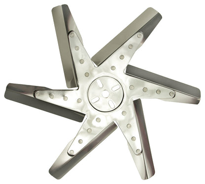 17in Stainless Steel Flex Fan Chrm Hub