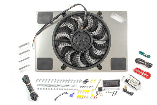 PWM Single RAD Fan/ Aluminum Shroud Assembly