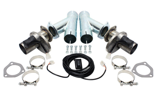 2.5in Exhaust Cutout Kit Electric pair