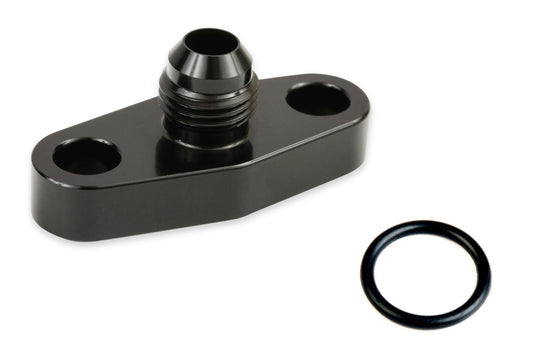 Turbo Oil Drain Back Flange 6an - Black