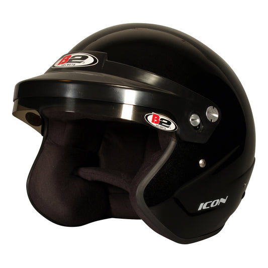 Helmet Icon Black 58-59 Medium SA20