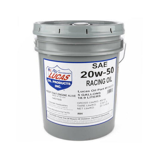 SAE 20W-50 Racing Motor Oil 5 Gallon Pail