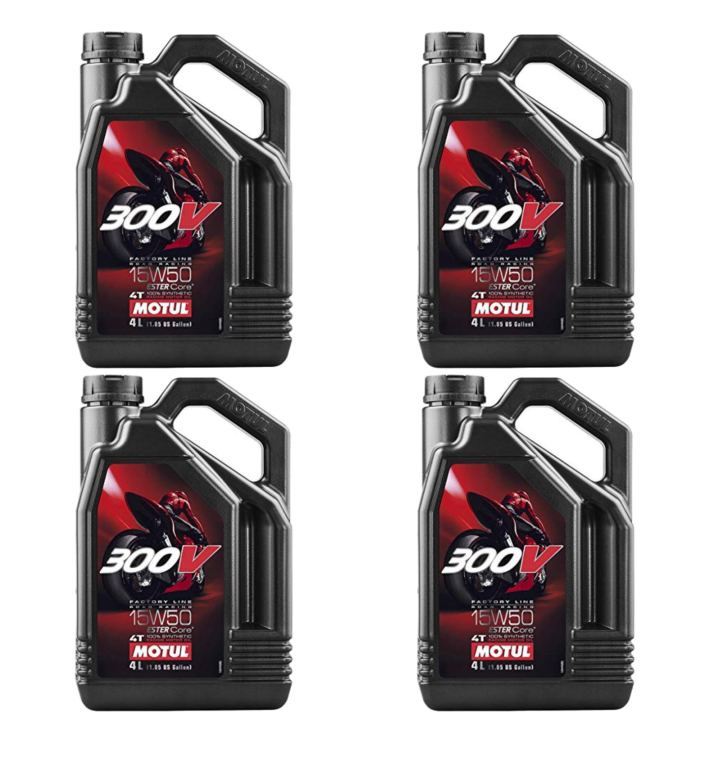 300V 15w50 Factory Line Racing Oil Case 4x4L