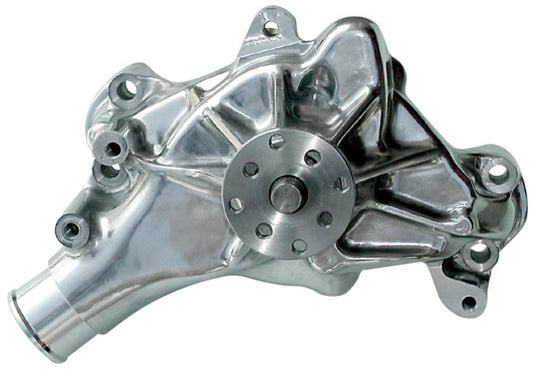 SBC Aluminum Water Pump - Polished- Long